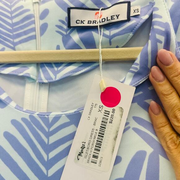 CK Bradley Islesboro Dress in Blue Periwinkle Print Size Small NWT - Picture 5 of 6